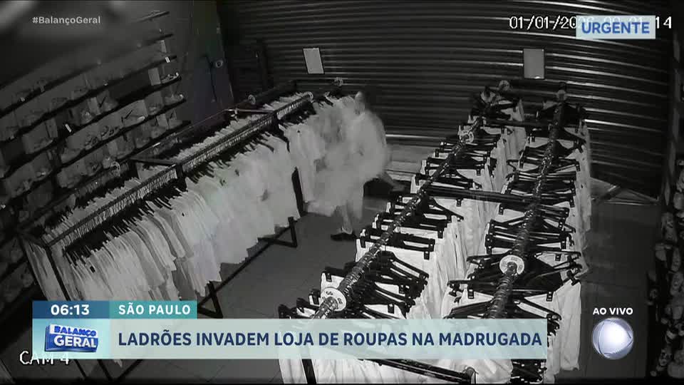 Ladrões tentam assaltar loja em São Paulo nos primeiros minutos de 2026, mas acabam presos