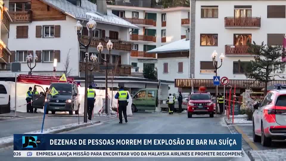 Explosão em bar de estação de esqui na Suíça deixa dezenas de mortos