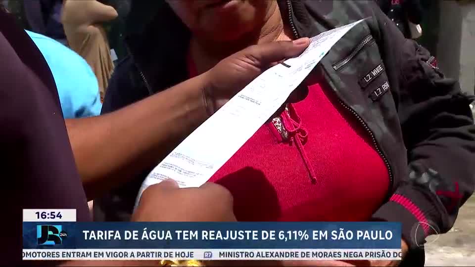 Tarifa de água tem reajuste de 6,11% em São Paulo