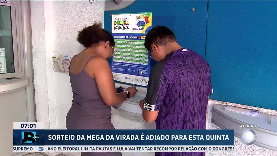 Sorteio da Mega da Virada é adiado por problemas técnicos e será às 10h desta quinta (1º)