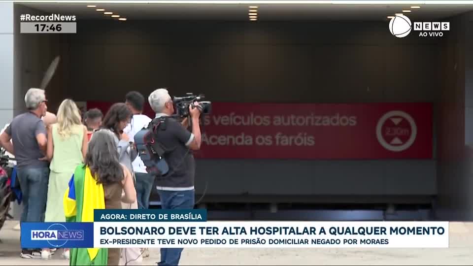 Bolsonaro deve ter alta hospitalar a qualquer momento