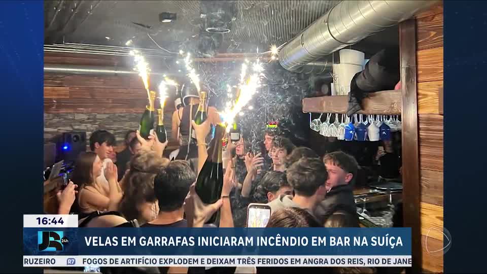 Velas coladas em garrafas podem ter causado incêndio com 40 mortos em bar na Suíça