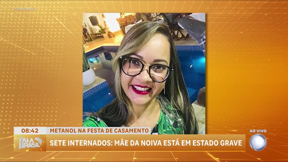 Mulher que ingeriu bebida contaminada por metanol em festa de noivado da filha tem estado crítico
