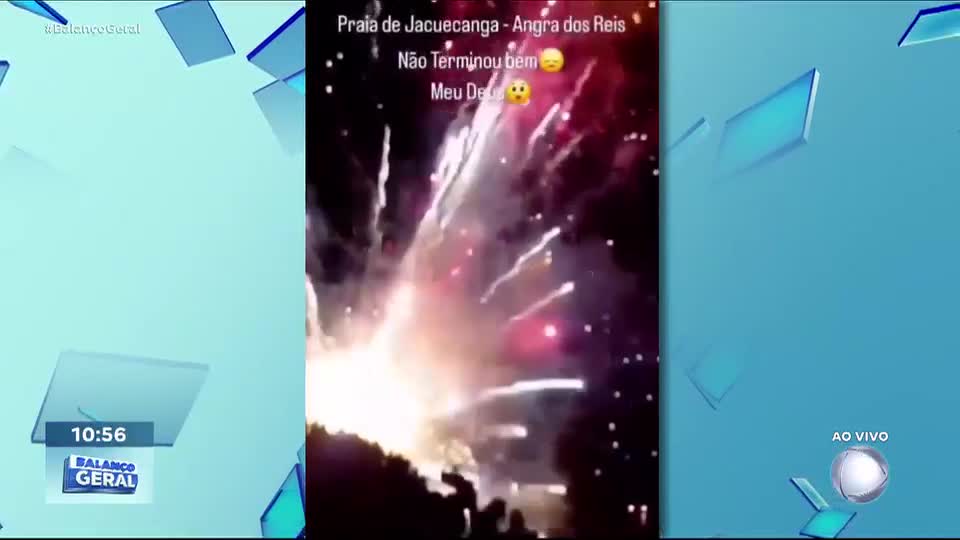 Fogos de artifício explodem no meio público e deixam três feridos em Angra dos Reis (RJ)