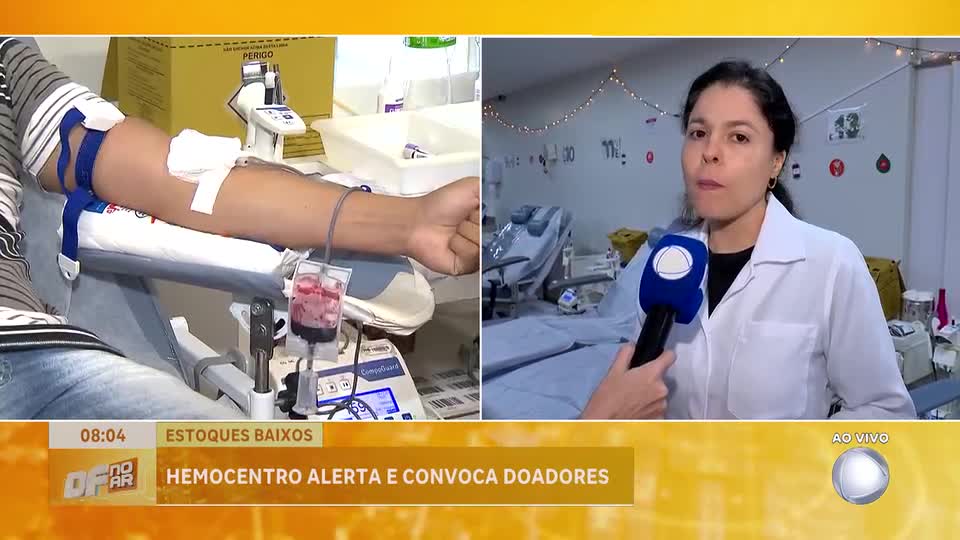 Hemocentro alerta para queda nas doações de sangue durante período de férias