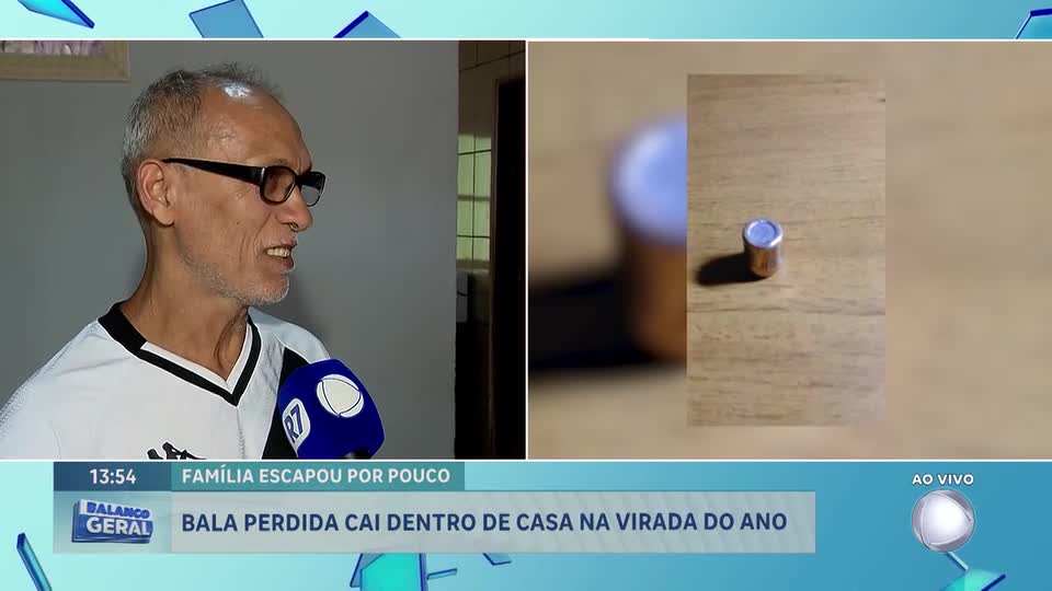Morador do Sol Nascente (DF) fala sobre bala perdida dentro de casa durante a virada do ano