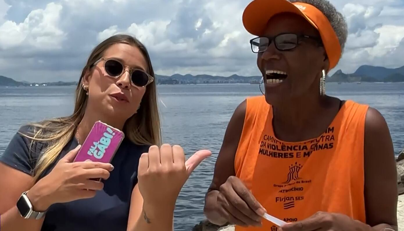 Fala, Gabi!: público sorteia perguntas divertidas no Aterro do Flamengo