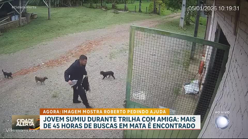 Caso Pico Paraná: veja o momento em que jovem desaparecido pede ajuda em propriedade