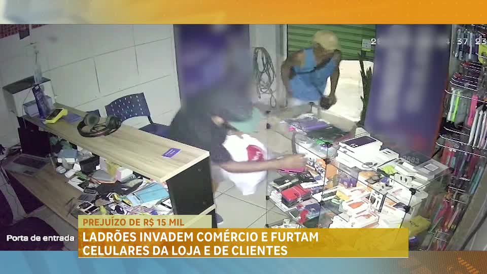 Ladrões invadem loja e furtam celulares na região Noroeste de Belo Horizonte