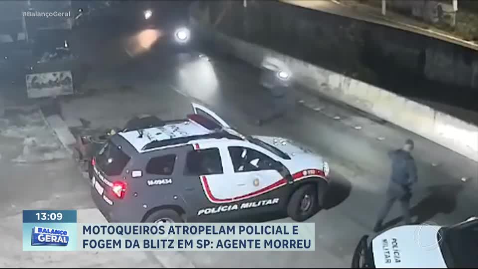 Policial morre após ser atropelado por grupo de motociclistas durante blitz em São Paulo