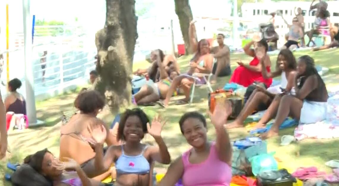 Com área aquática, Parque Piedade atrai visitantes no Rio durante verão