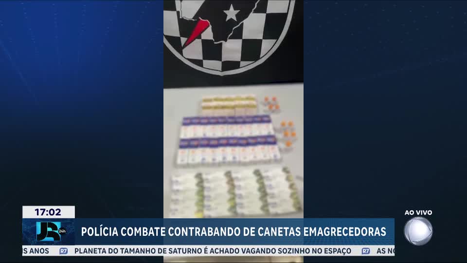 Polícia combate contrabando de canetas emagrecedoras na fronteira com o Paraguai