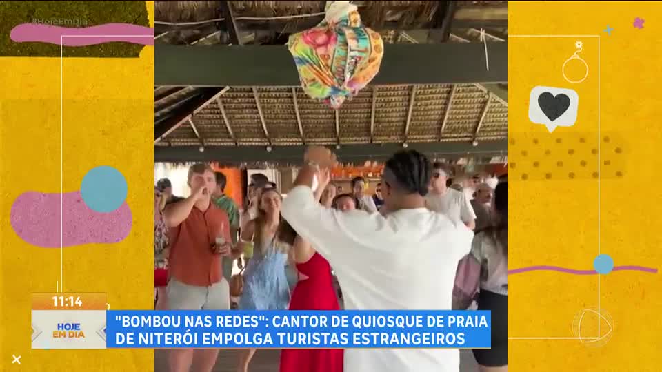 Bombou nas Redes: Professor de inglês viraliza ao cantar para turistas em Niterói (RJ)
