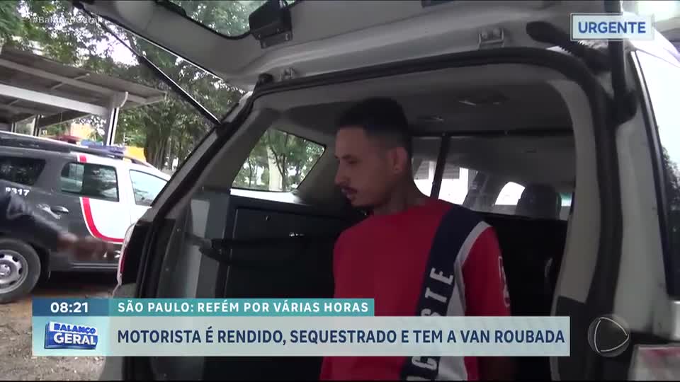 Motorista é resgatado após sequestro e roubo de van em São Paulo