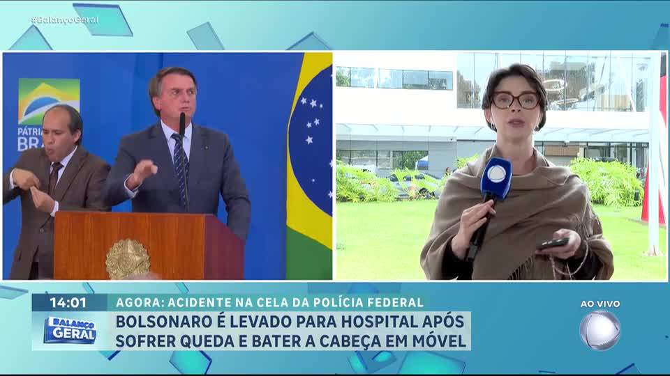 Jair Bolsonaro sofre queda, bate a cabeça e aguarda liberação do STF para ser internado
