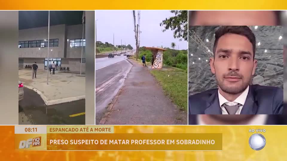 Polícia prende suspeito da morte de professor encontrado na DF-150, em Sobradinho (DF)