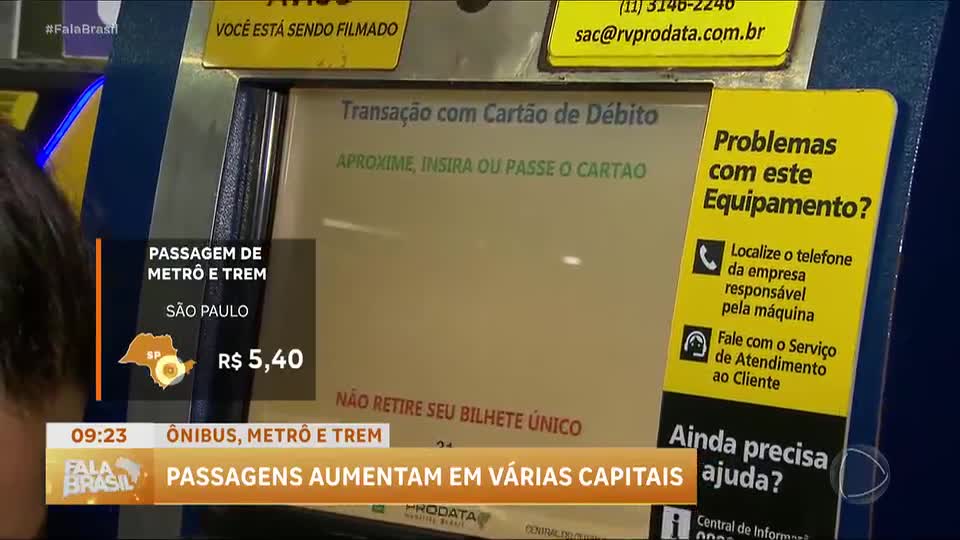 Tarifas de transporte público aumentam em capitais brasileiras a partir desta terça (6)