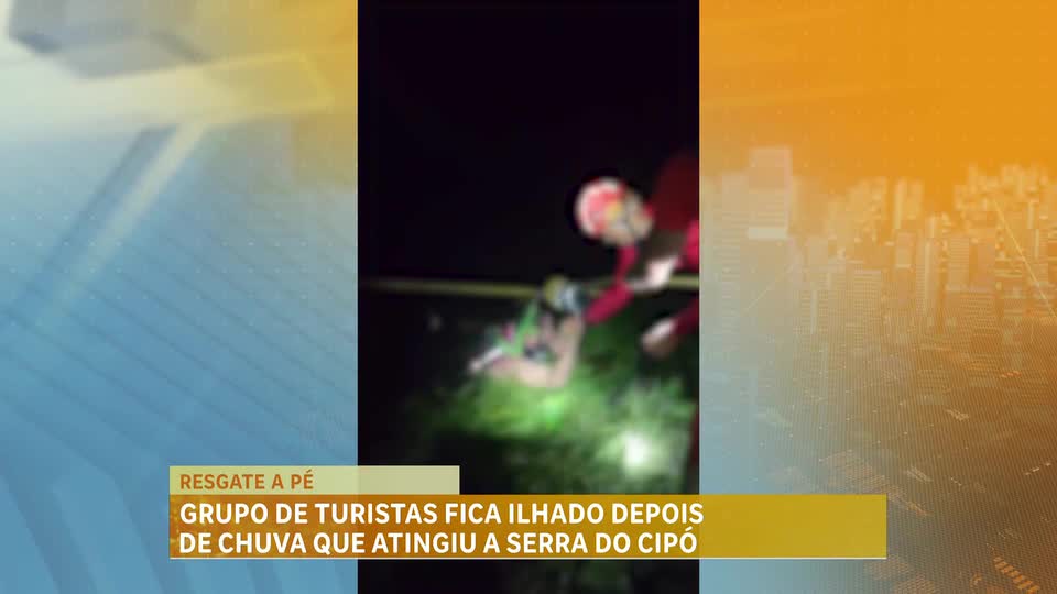 Veja o momento em que grupo é resgatado na Serra do Cipó em Minas Gerais