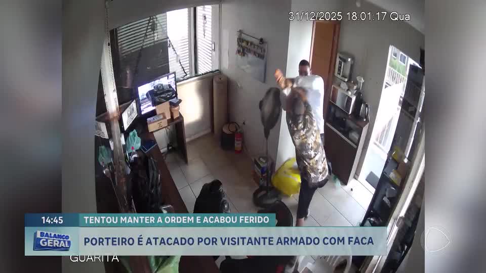 Porteiro esfaqueado em condomínio de Valparaíso de Goiás recebe alta hospitalar