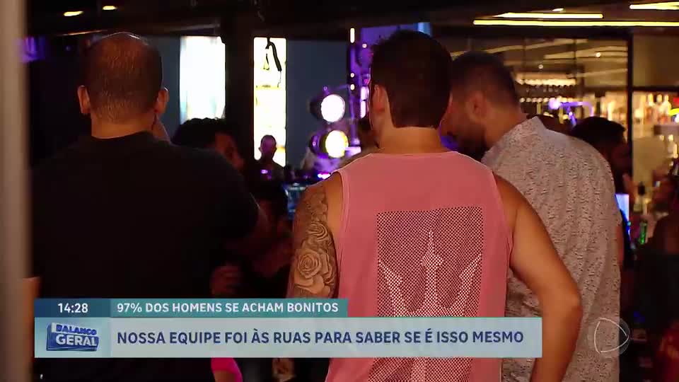 Pesquisa aponta que apenas 3% dos homens brasileiros se consideram feios