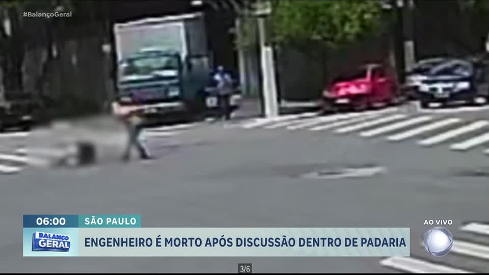 Assassino grava cena do crime e impede socorro após matar engenheiro em padaria de São Paulo