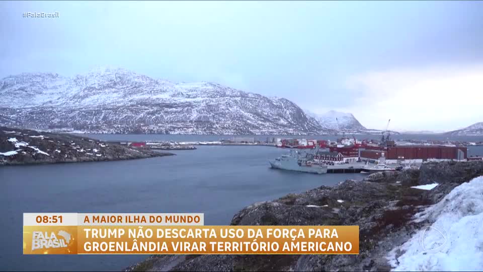 Trump considera uso de força militar para adquirir a Groenlândia