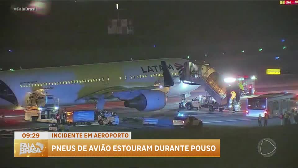 Avião da Latam tem pneus estourados ao pousar em Atlanta
