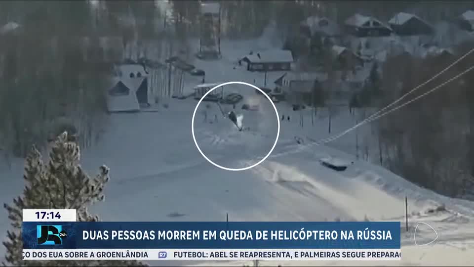 Queda de helicóptero na Rússia resulta em duas mortes