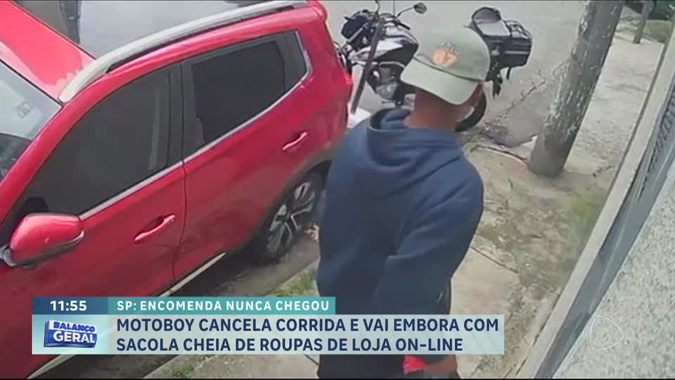 Motoboy cancela entrega e desaparece com mercadorias no Morumbi, na zona sul de SP