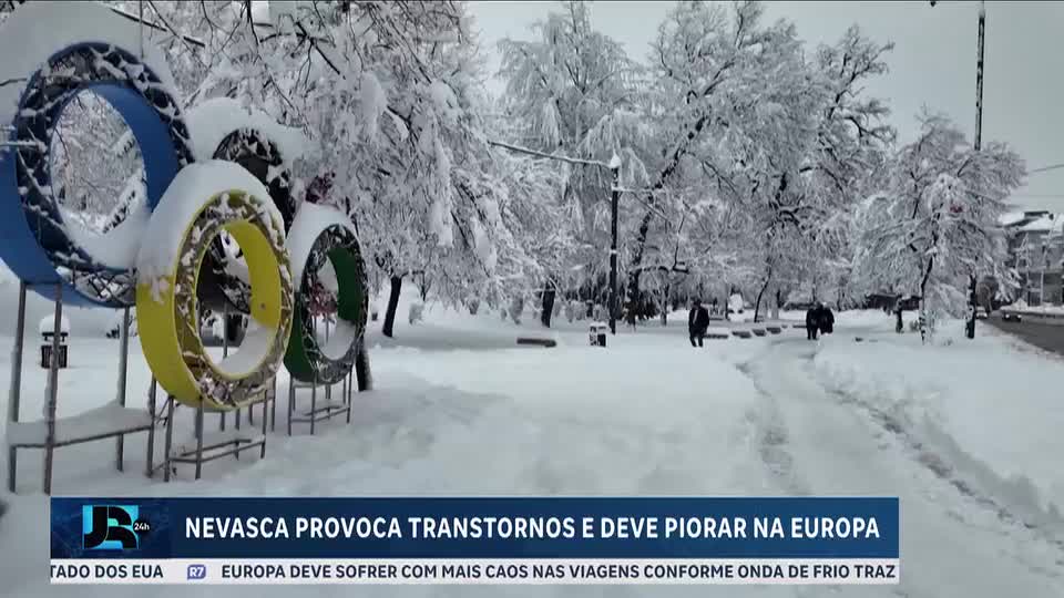 Frio intenso afeta voos, trens e estradas em diversos países europeus