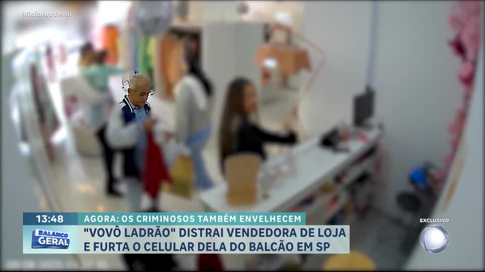 Idoso é suspeito de furtos em lojas na zona oeste de São Paulo e em Osasco (SP)