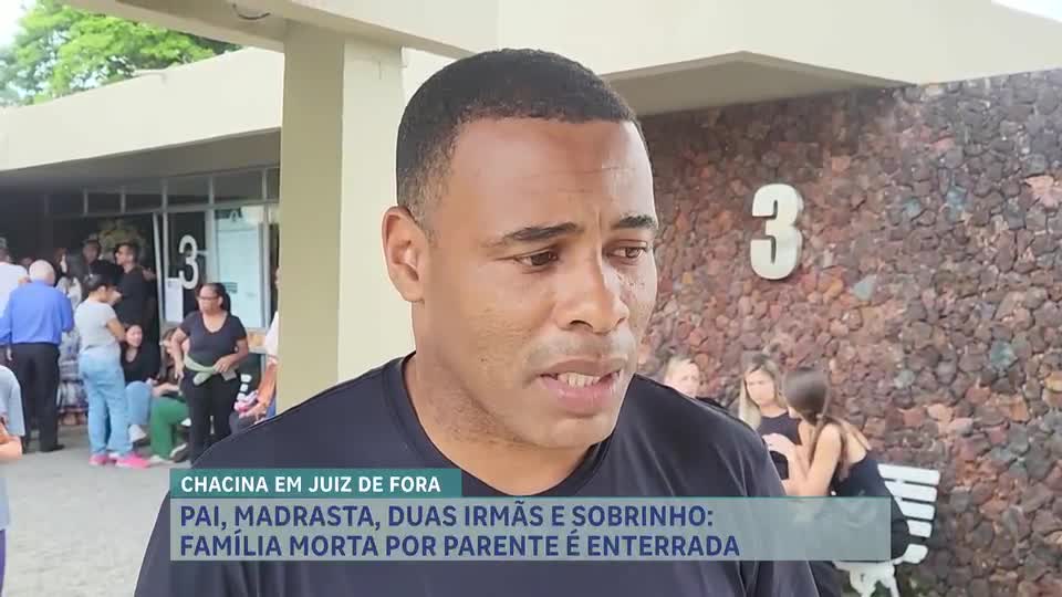 Corpos de família assassinada em Juiz de Fora (MG) são enterrados na tarde desta quinta-feira (08)
