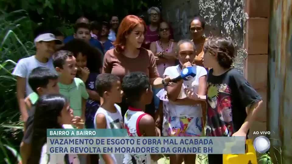 Bairro a Bairro: vazamento de esgoto e água contaminada preocupa moradores em Ibirité (MG)