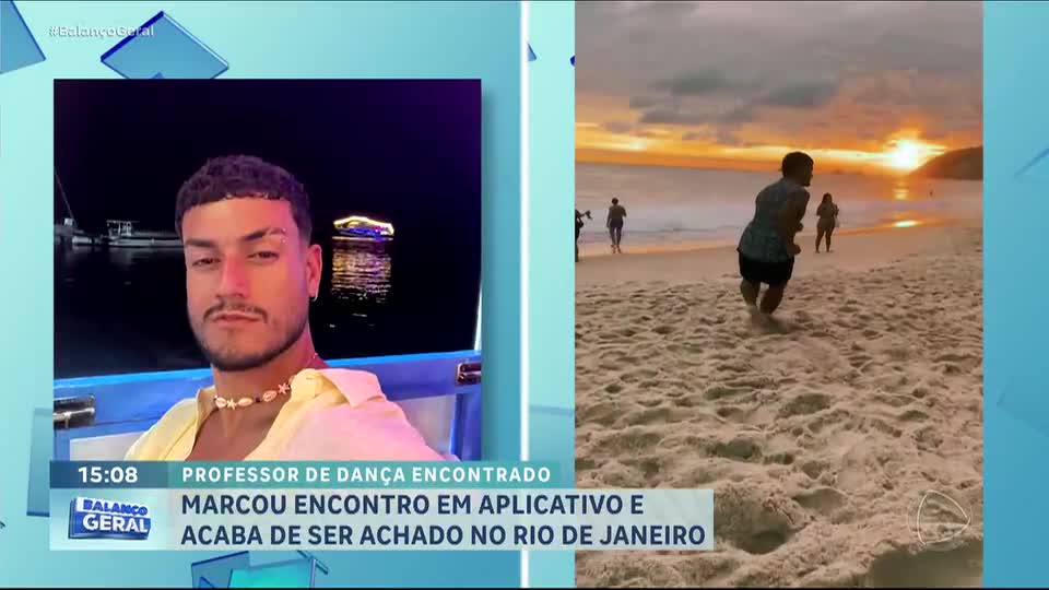 Professor de dança desaparecido é encontrado em Cabo Frio (RJ)