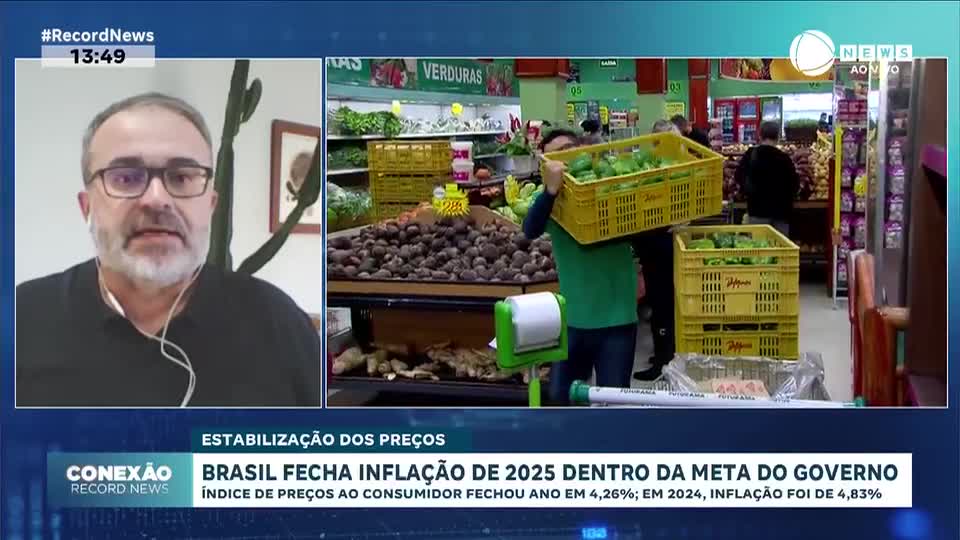 Brasil fecha inflação de 2025 dentro da meta do governo
