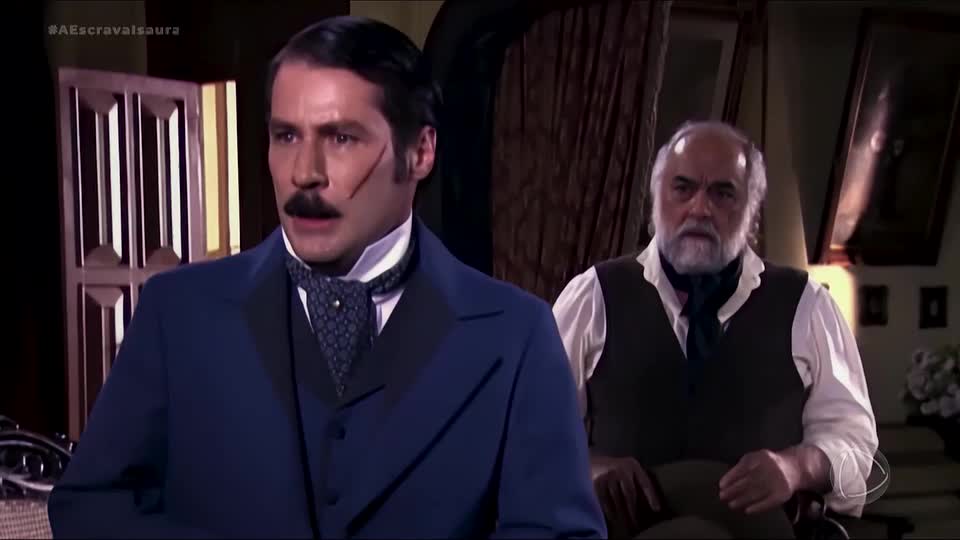 Leôncio e Francisco pensam em algo para cancelar o leilão | A Escrava Isaura