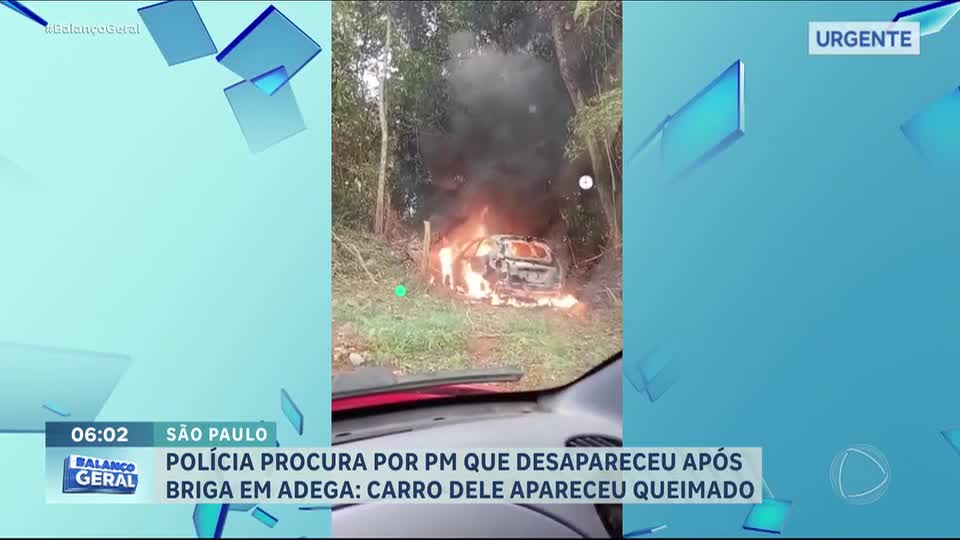 Carro de policial desaparecido é encontrado carbonizado em área de mata na Grande São Paulo