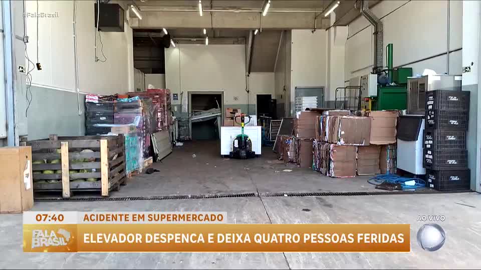 Elevador de supermercado despenca e deixa quatro pessoas feridas em Sorocaba (SP)