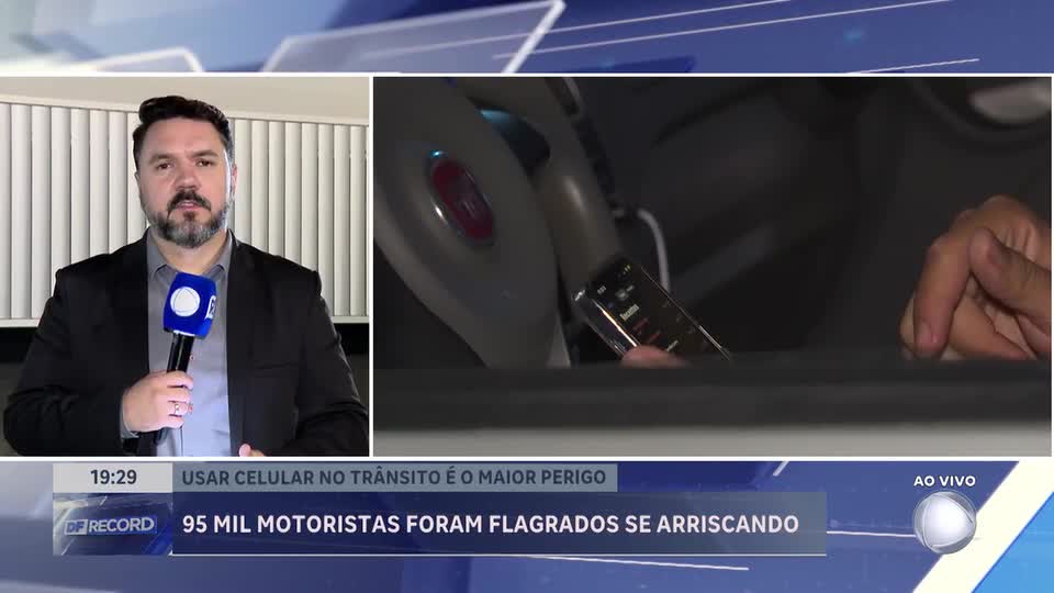 Uso de celular ao volante: mais de 95 mil motoristas flagrados em 2025