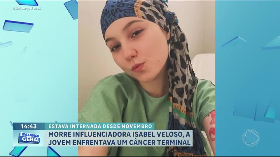 Influenciadora Isabel Veloso morre aos 19 anos após batalha contra câncer