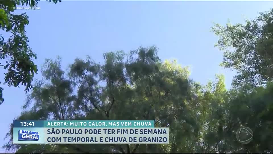 São Paulo enfrenta calor e previsão de temporais no fim de semana
