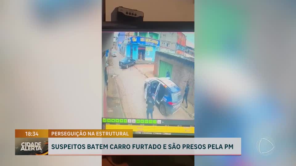 Perseguição policial na Cidade Estrutural (DF) termina em acidente