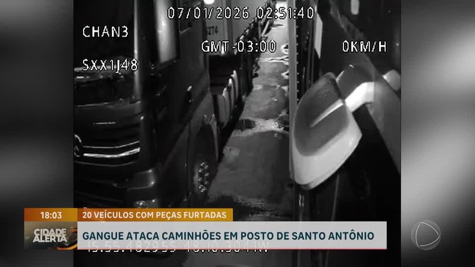 Furtos de peças em caminhões preocupam motoristas em Santo Antônio do Descoberto (GO)