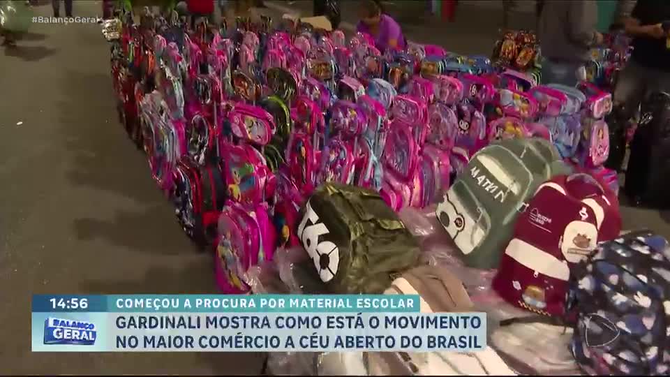 Gardinali mostra comércio na Rua 25 de Março impulsionado pela volta às aulas