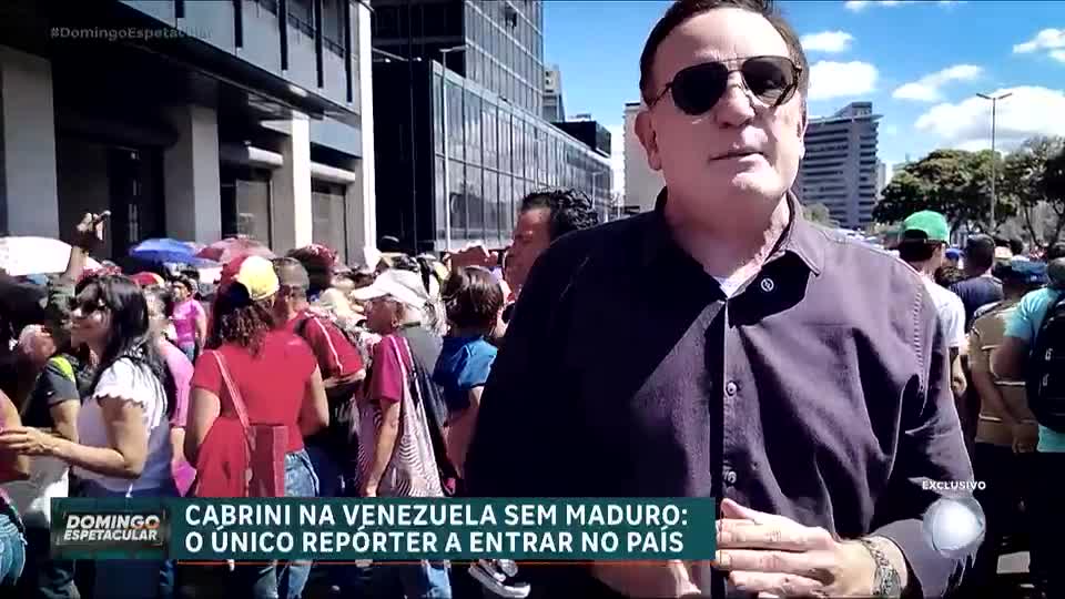 Exclusivo: Cabrini é o único jornalista brasileiro a entrar na Venezuela após captura de Maduro