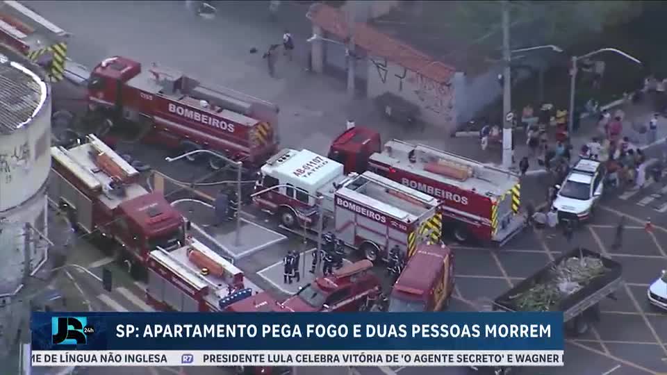 Incêndio em prédio na zona leste de São Paulo deixa duas vítimas