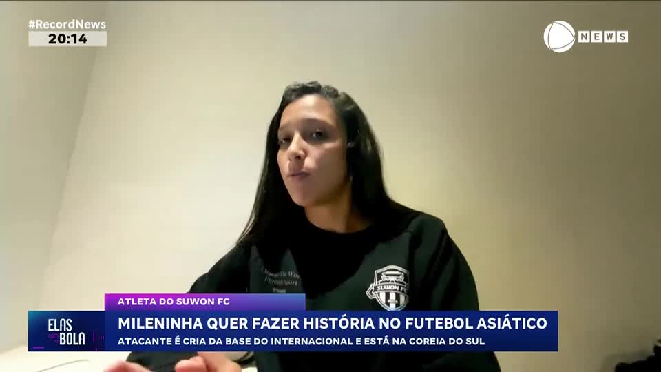 Mileninha quer fazer história no futebol asiático