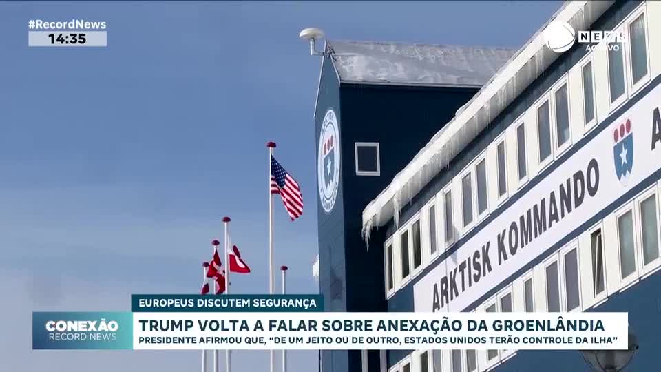 Trump volta a falar sobre anexação da Groenlândia
