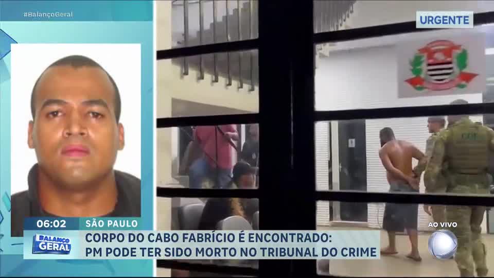 Corpo do cabo Fabrício é encontrado, e polícia investiga se ele foi julgado pelo tribunal do crime