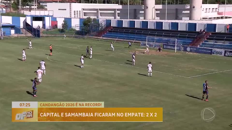 Empate entre Capital e Samambaia fecha primeira rodada do campeonato